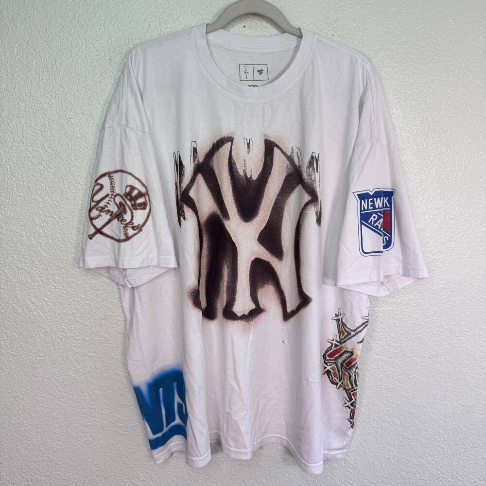 Travis Scott Cactus Jack Shirt Men XXL New York Knicks Fanatics Fest Yankees 2XL